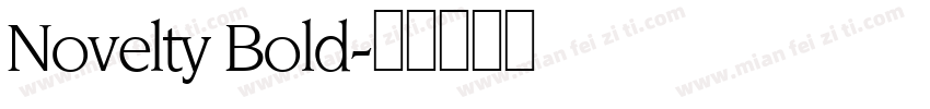 Novelty Bold字体转换